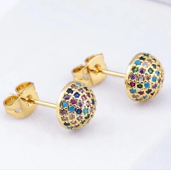 Zircon Mini Stud Multicolor - Picture 3 of 4